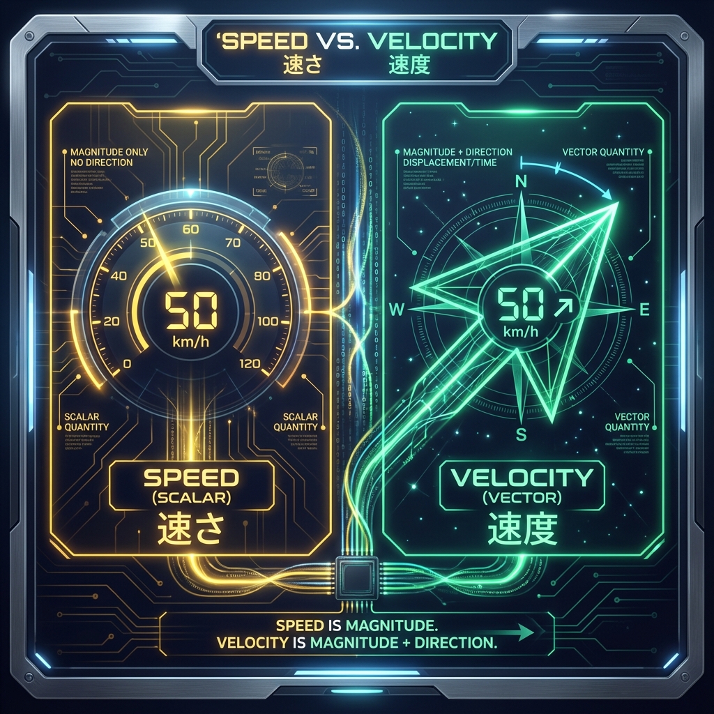 Speed vs Velocity Concept