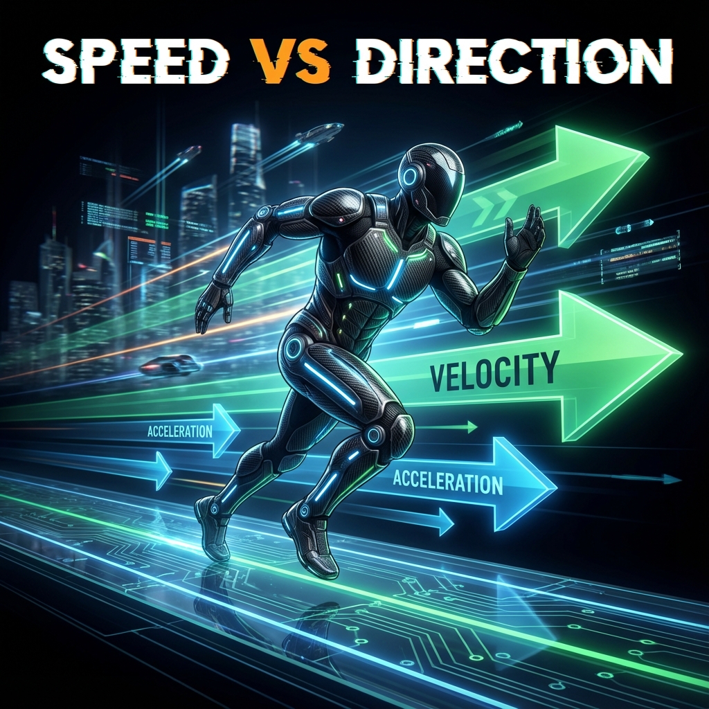Velocity vs Acceleration Hero