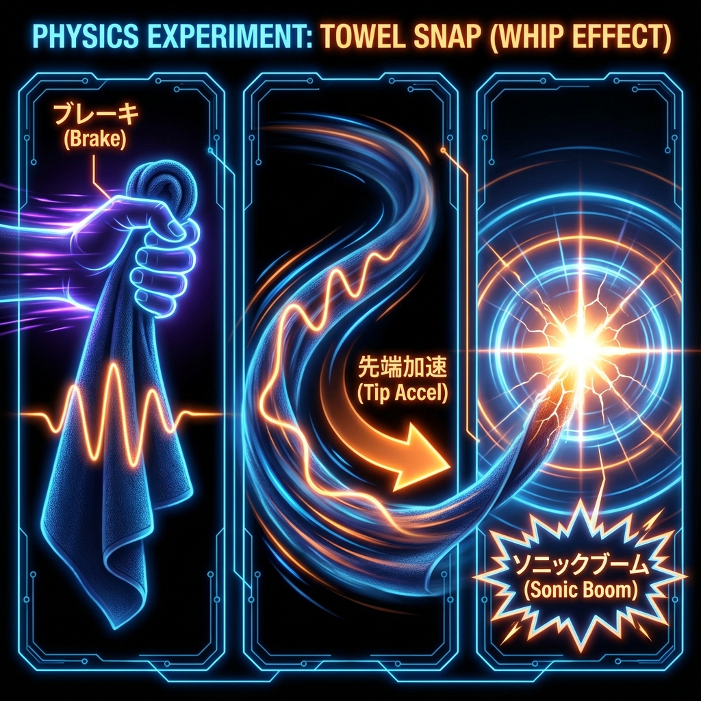 Towel Snap Experiment