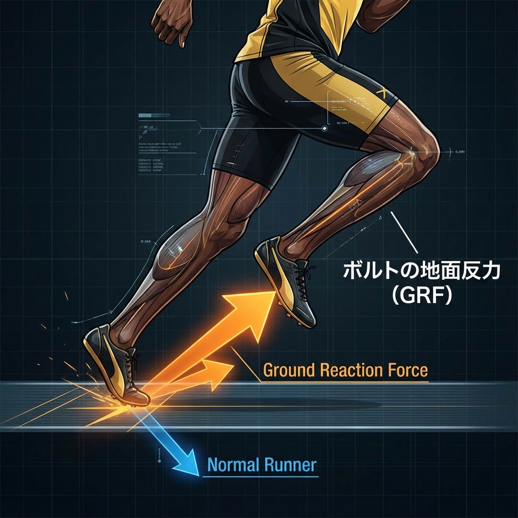 ボルトの地面反力 (GRF)