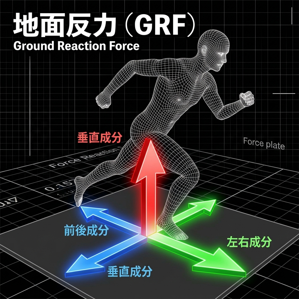 地面反力 (GRF) ベクトル図