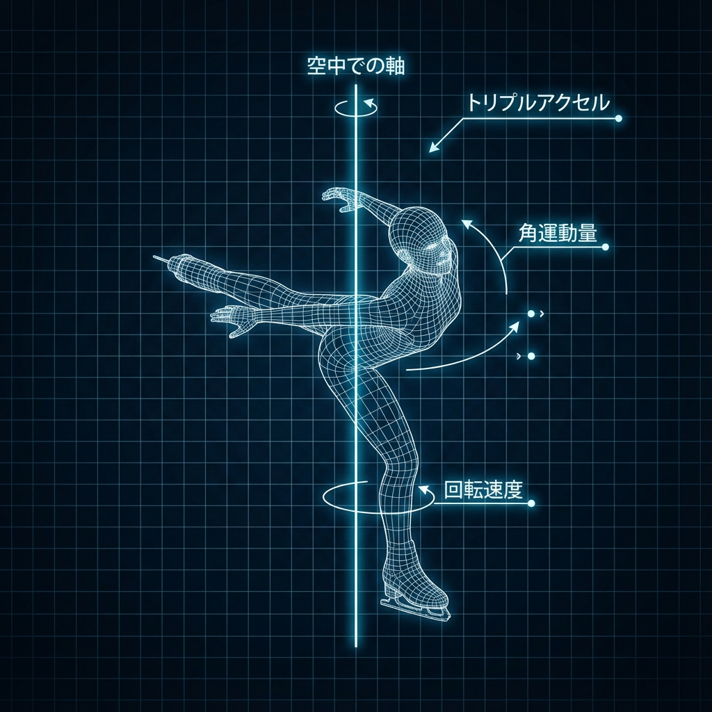 空中での軸